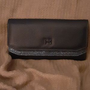 Halston blue wallet